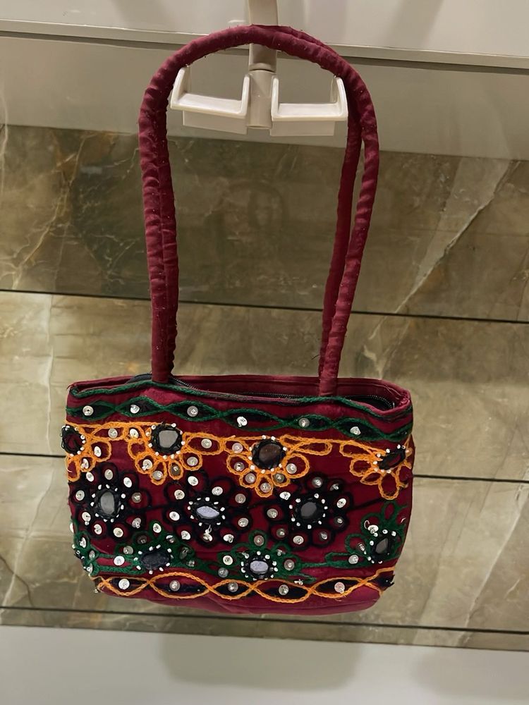 Embroidered Handbag