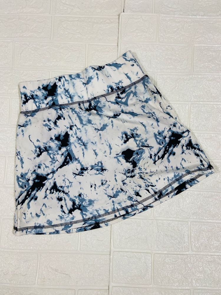 Tie-Dye Print Mini Skirt