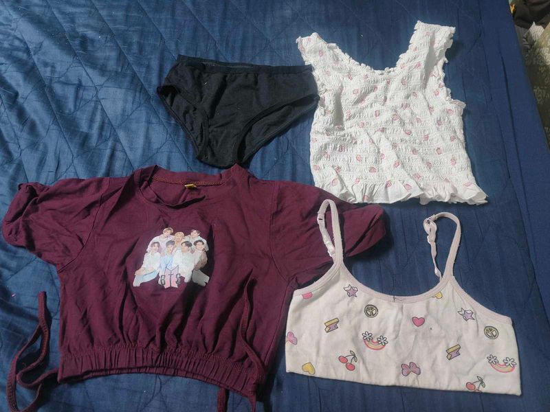 Cute Crop Tops &amp; Bralette Bundle