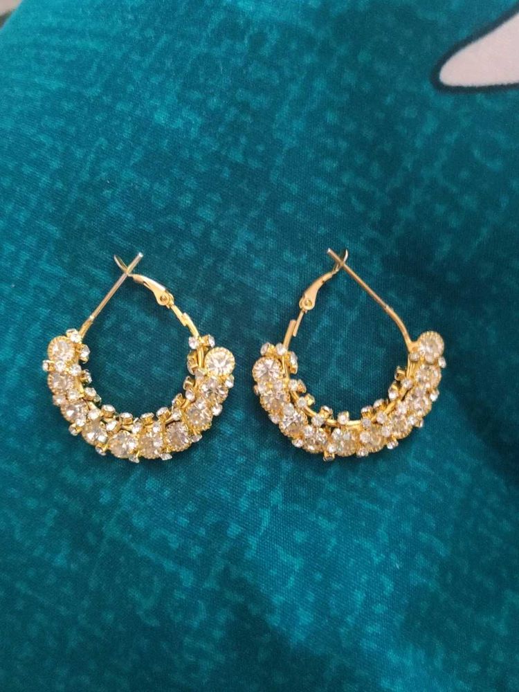 Pack of 8 (sparkling Hoop Earrings)