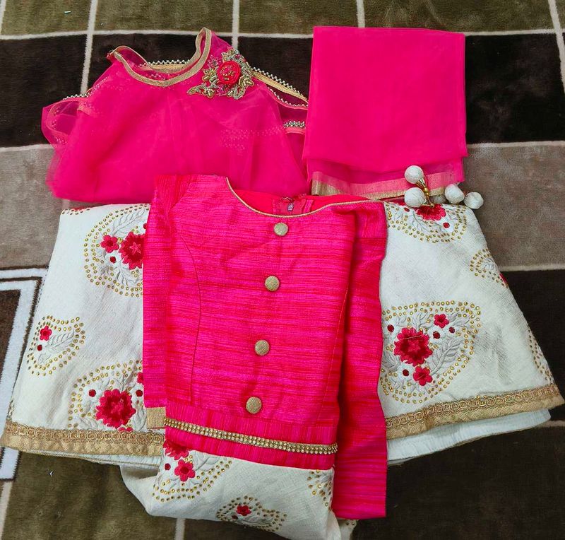 3 In 1 Party Wear Frock Size-26
