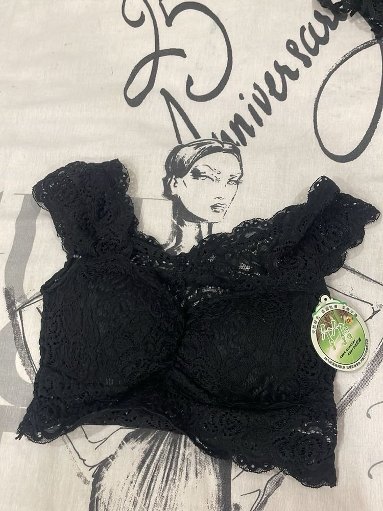 Elegant Black Lace Bralette