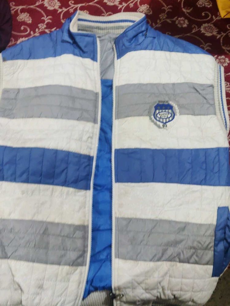 Striped Padded Gilet Vest