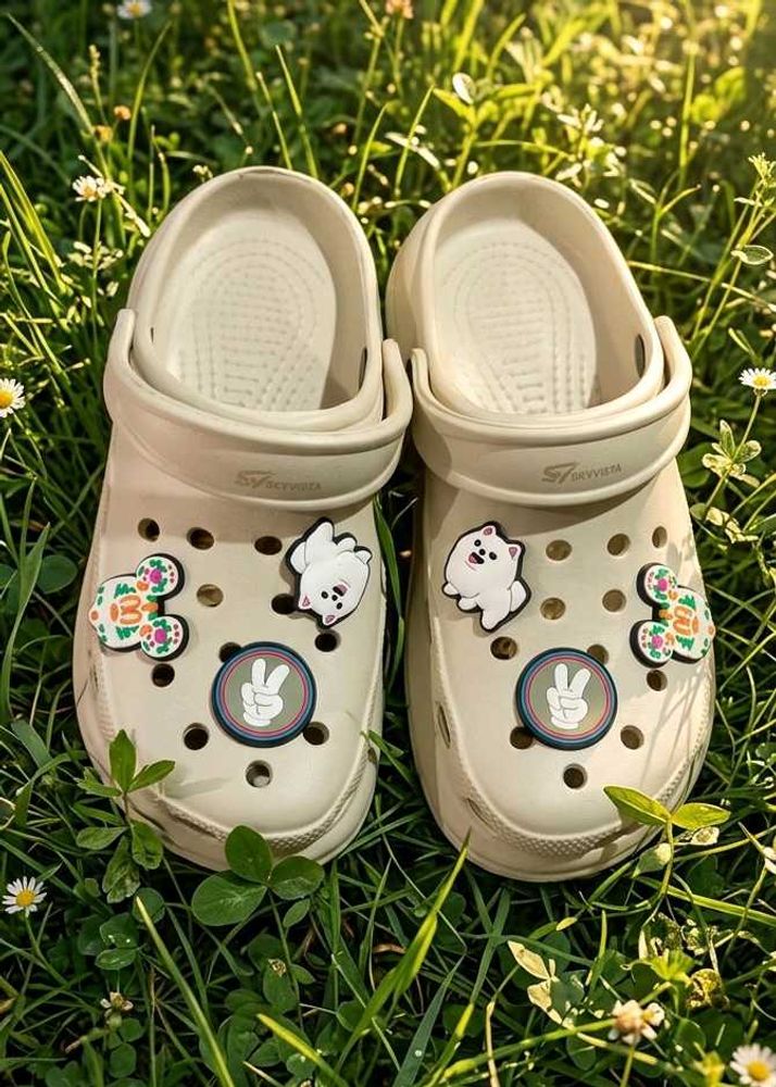 Cute Clog Sandals with Charms fir women