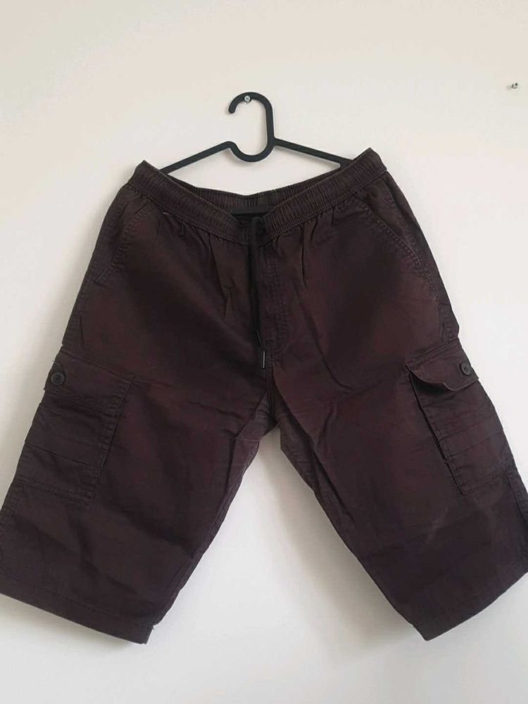 Brown Cargo capri