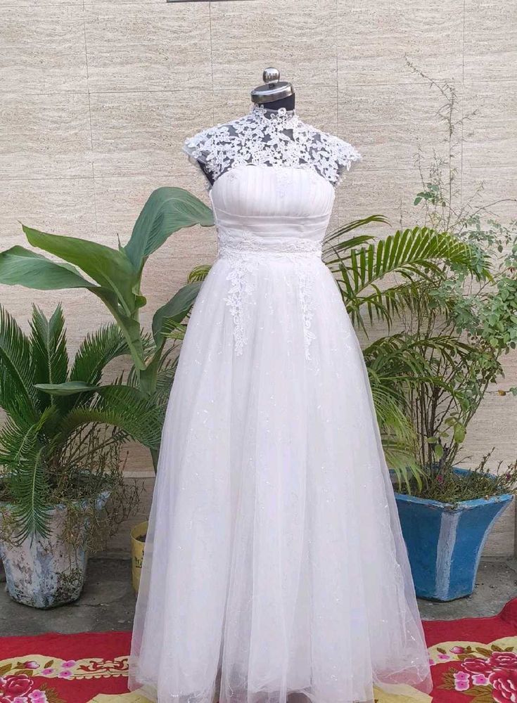 Elegant White Bridal Gown