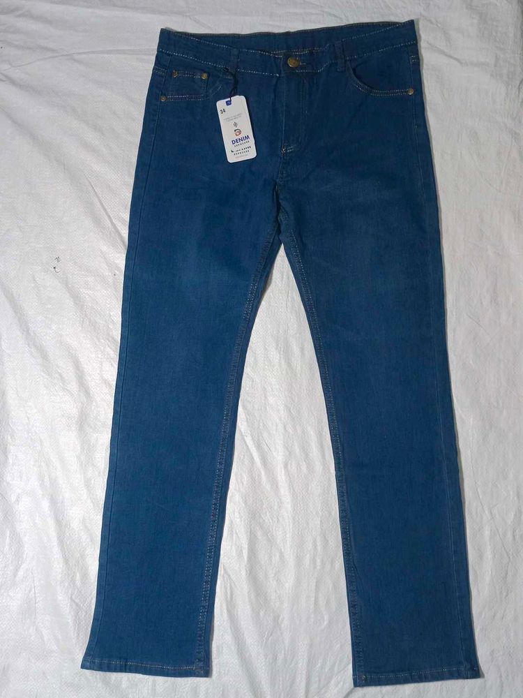 Dark Blue Denim Jeans