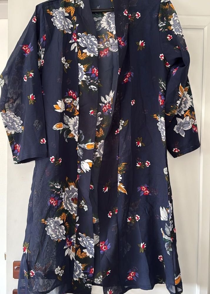 Floral Print Kimono Shrug- Full Size