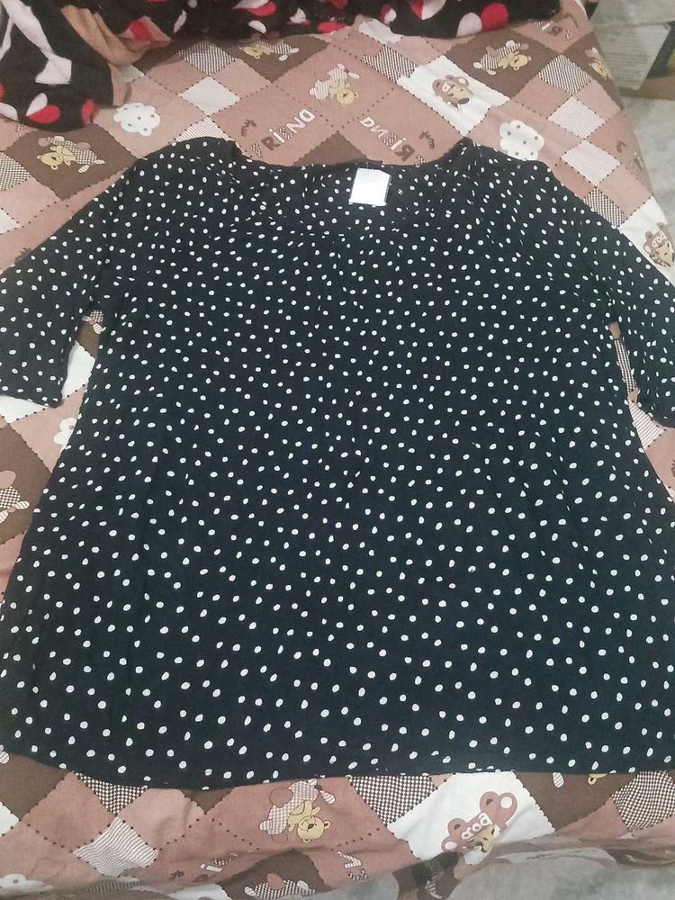 Classic Polka Dot oversized Top