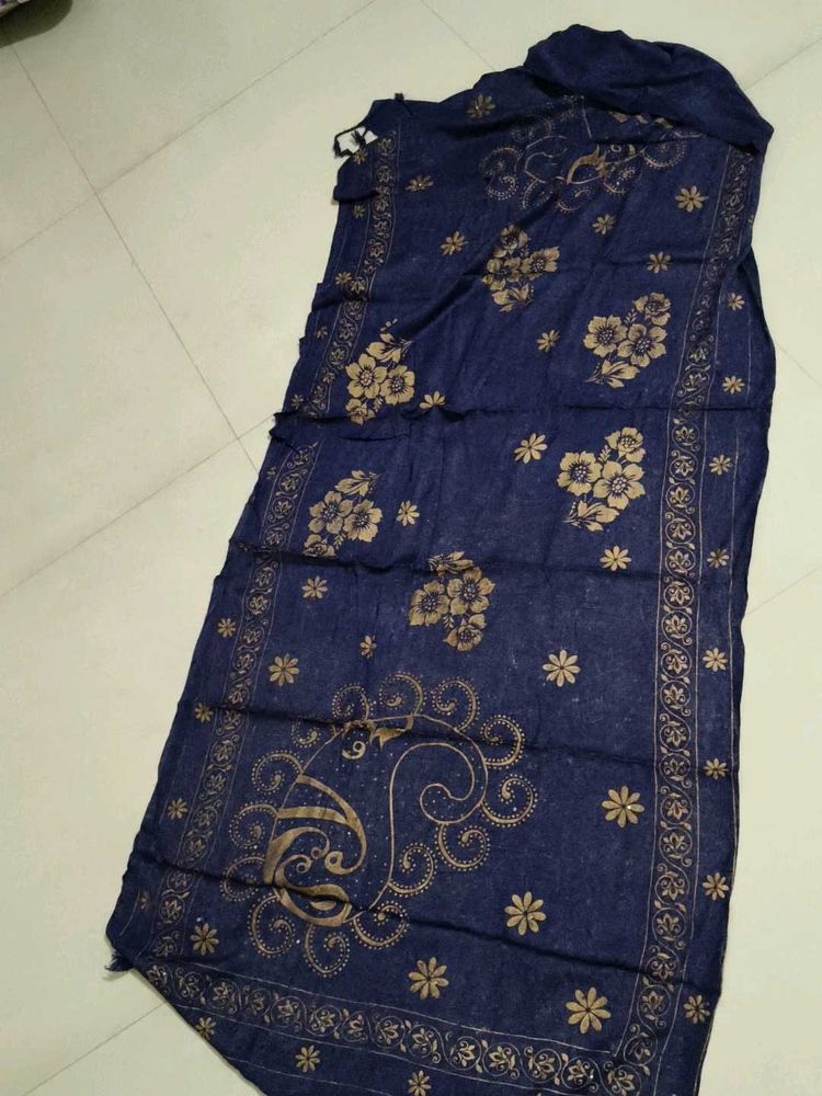 Elegant Blue &amp; Gold scarp
