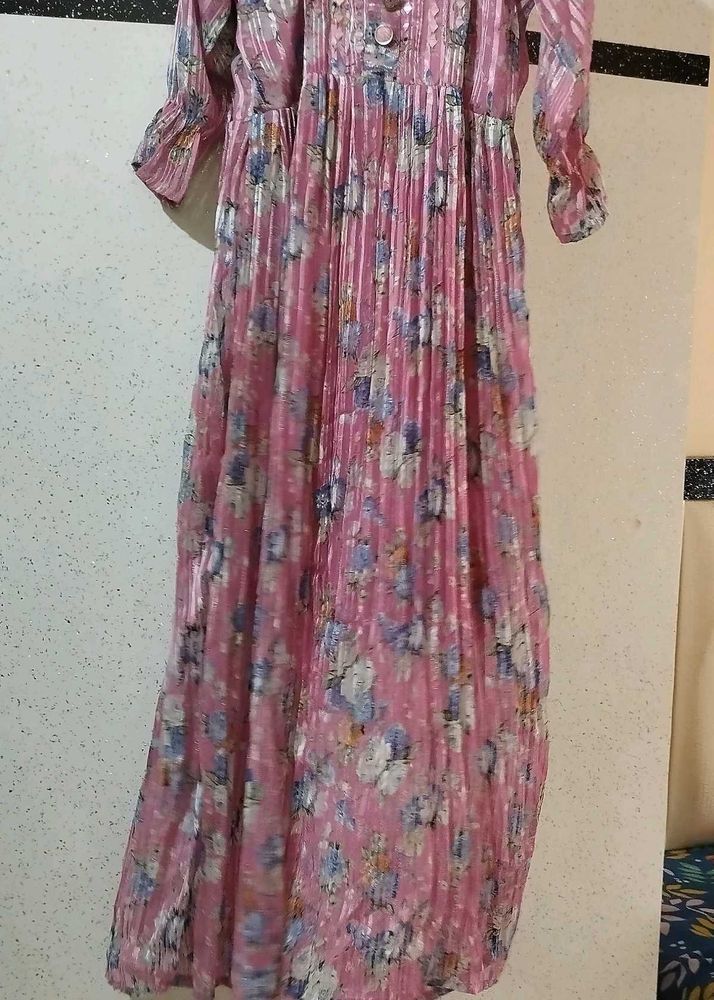 Beautiful Pink Floral Gown