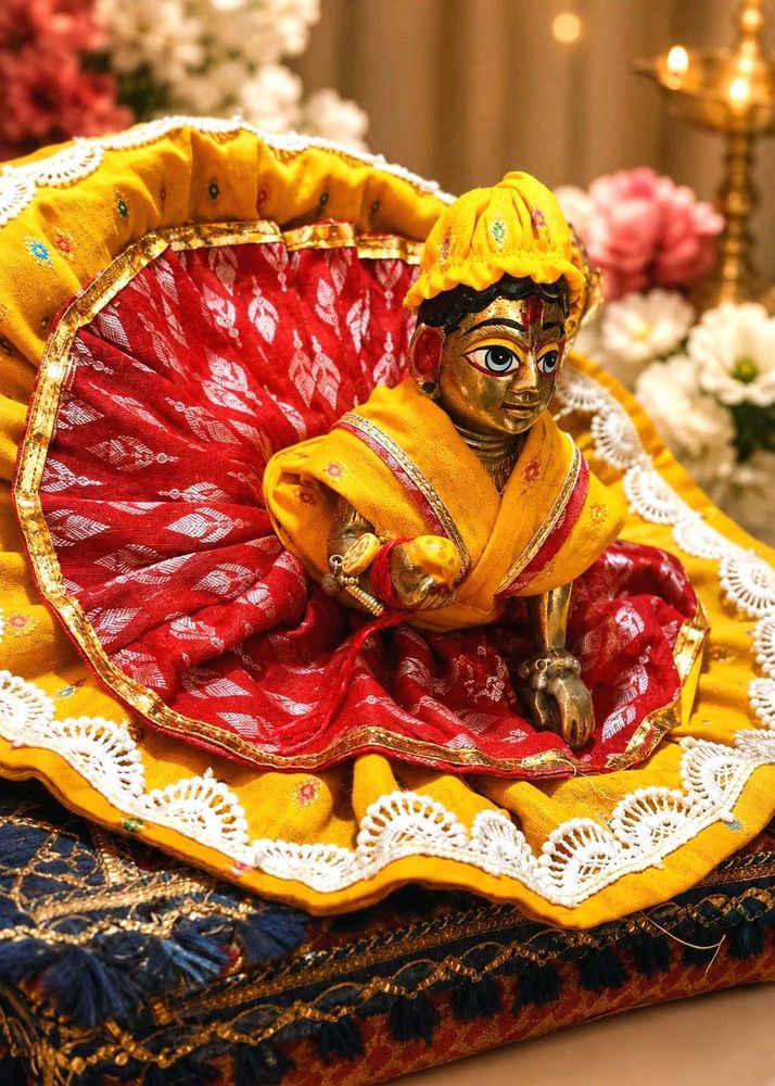 Beautiful Krishna Idol with Attire