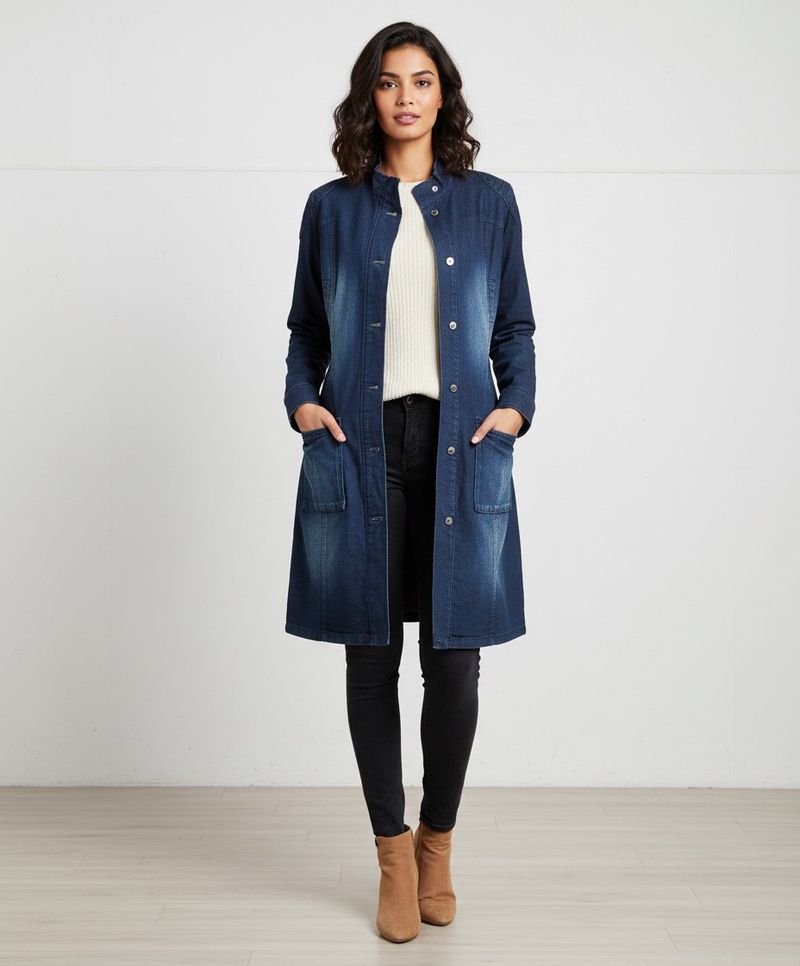 Denim Long Jacket