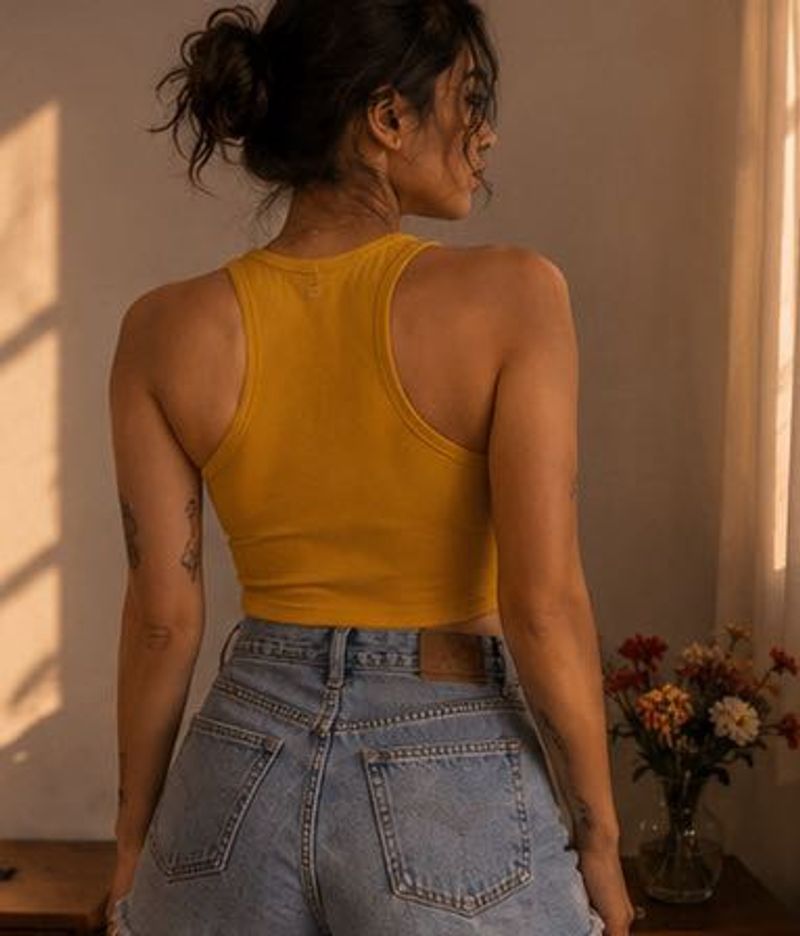 🌼Ribbed Sleeveless Top - H&amp;M (S) 🌼