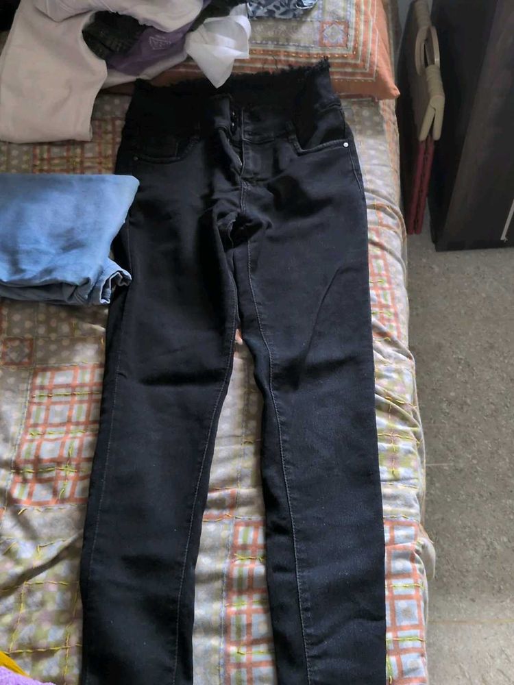 Black High Waisted Skinny Jeans