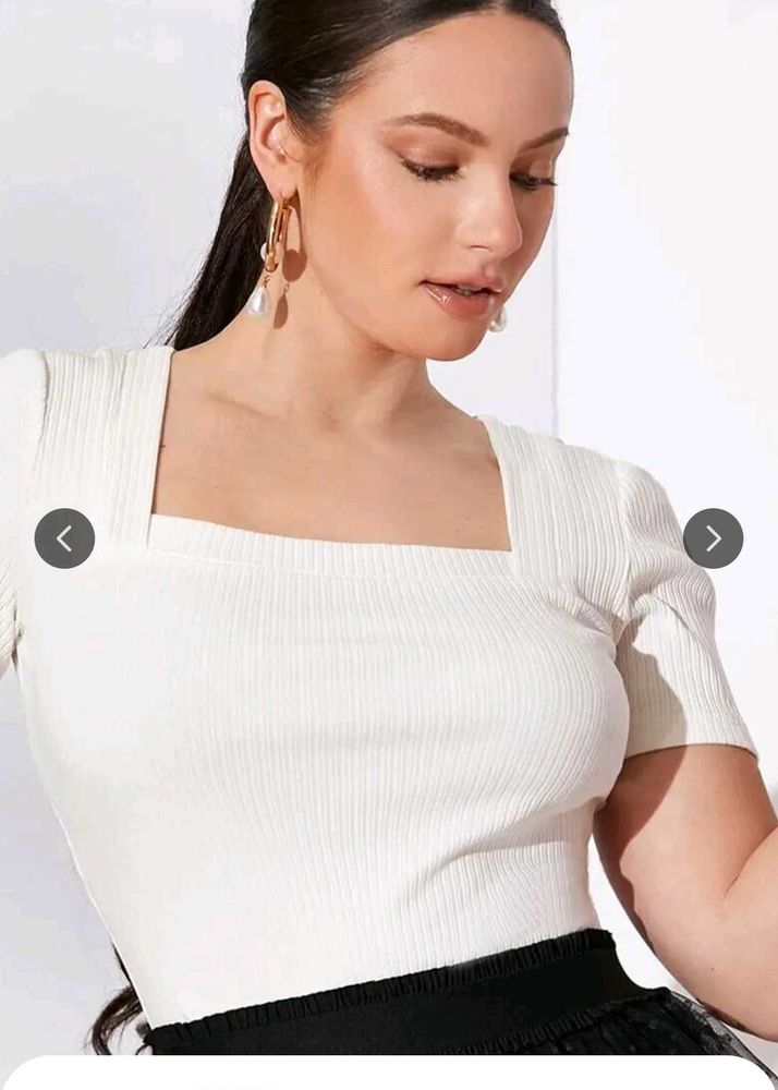 White Solid Top