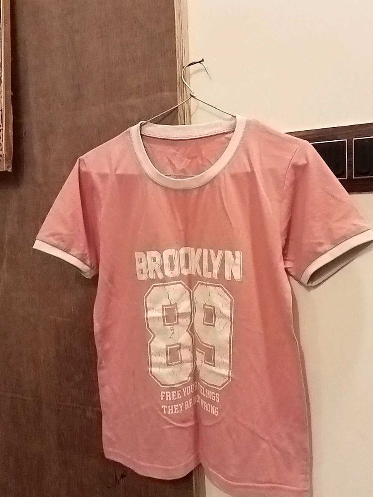 Pink Brooklyn 89 Graphic Tee