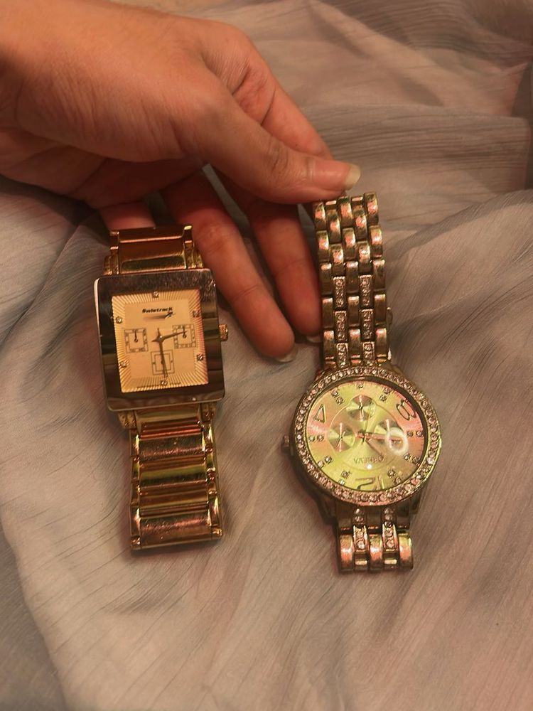 Gold Tone Square watch Buy 1 get one free