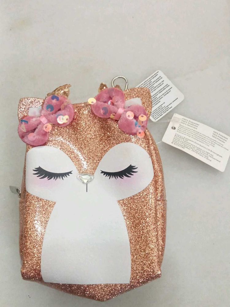 Cute Glitter Fox Pouch claires uk