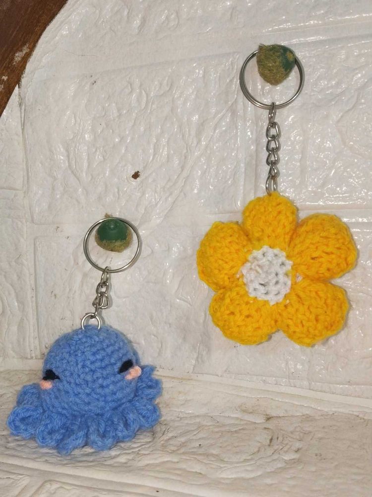 Handmade Crochet Keychain Set