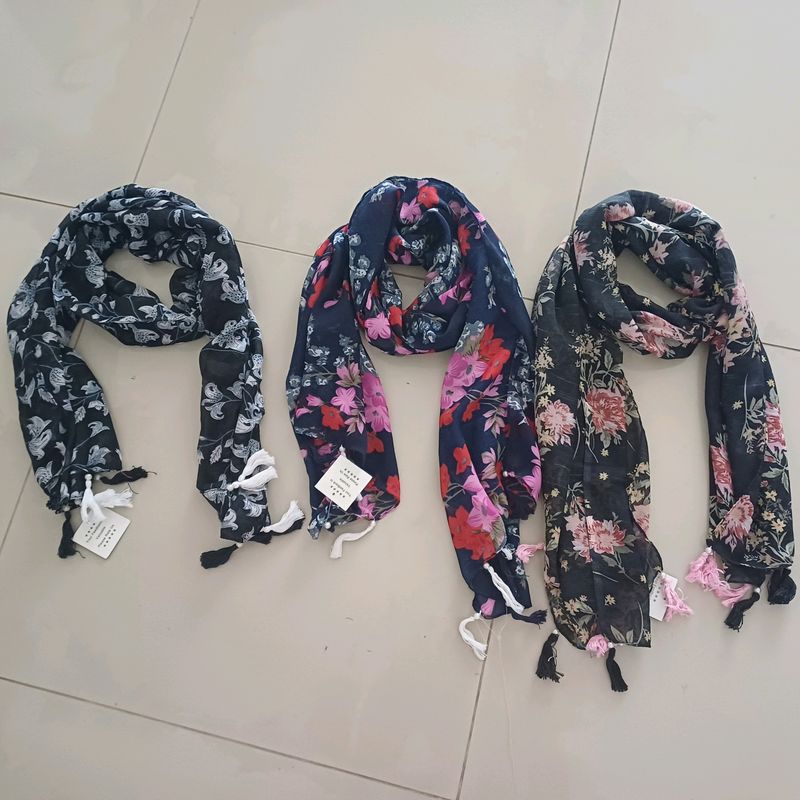 New Set Of 3 Scarfs/Stoles