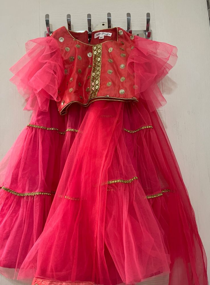 Brand New Saka Designs Lahanga Choli Duptta For 2y