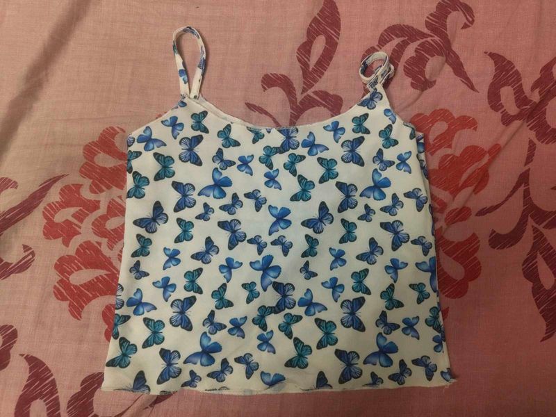 Cute Butterfly Print Cami Top