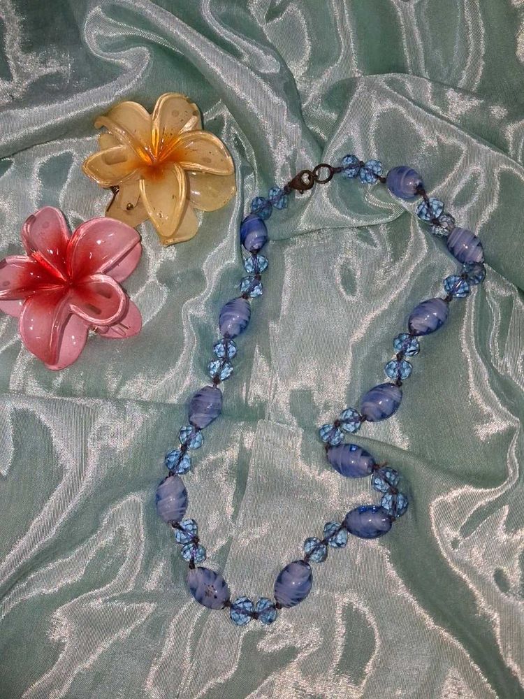 Blue Beaded pendant Goa Vibe 🌊