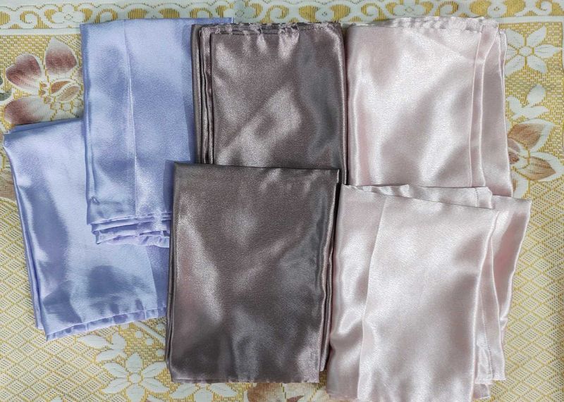 Satin Silk Pillow Cover Set of 6