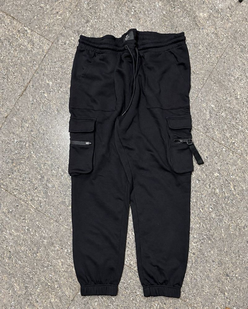 💯 H&amp;m surplus Black Cargo Joggers