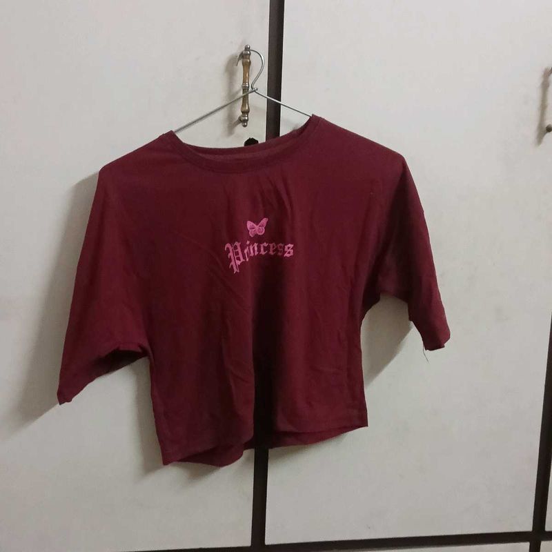 Maroon Princess Graphic Tee