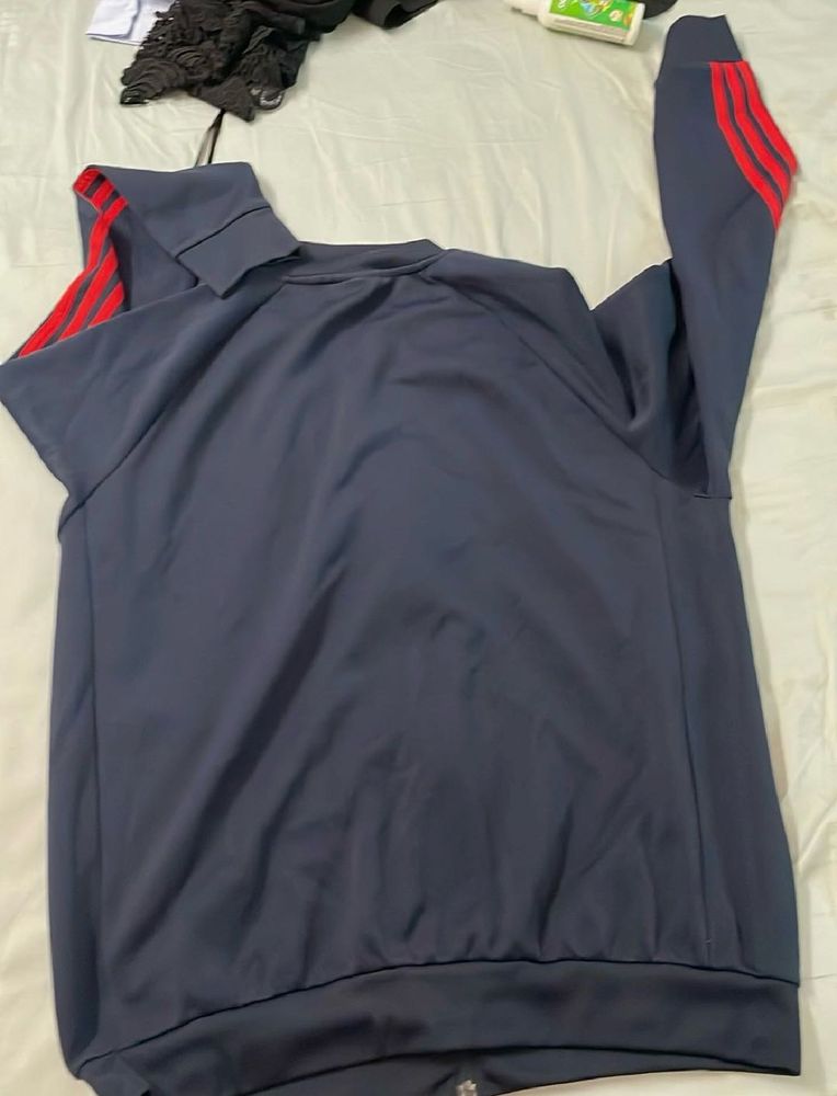 Men's Navy Blue Adidas Track Jacket