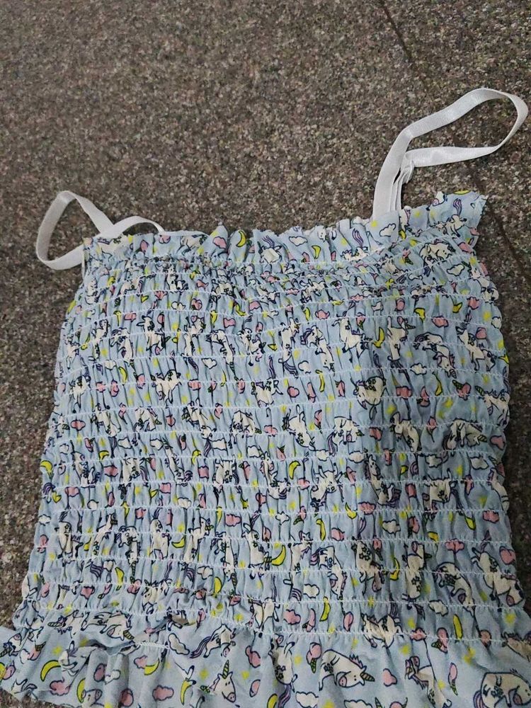 Cute Smocked Unicorn Camisole