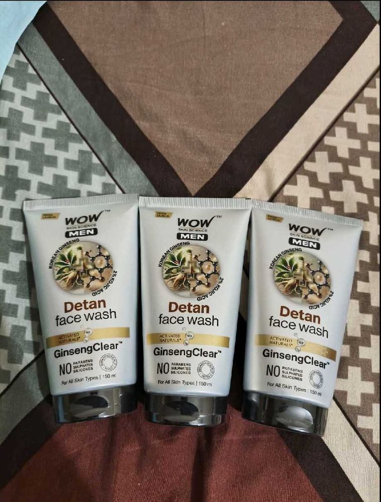 pack of 3, Detan Face Wash