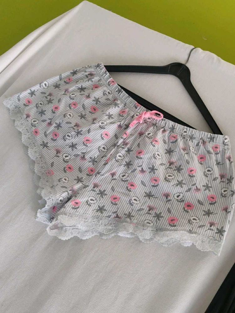 Cute Floral Pajama Shorts