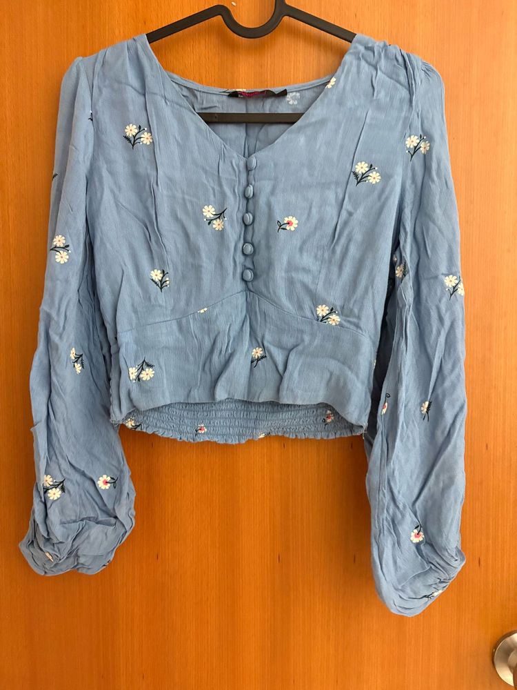 Floral Embroidered Top