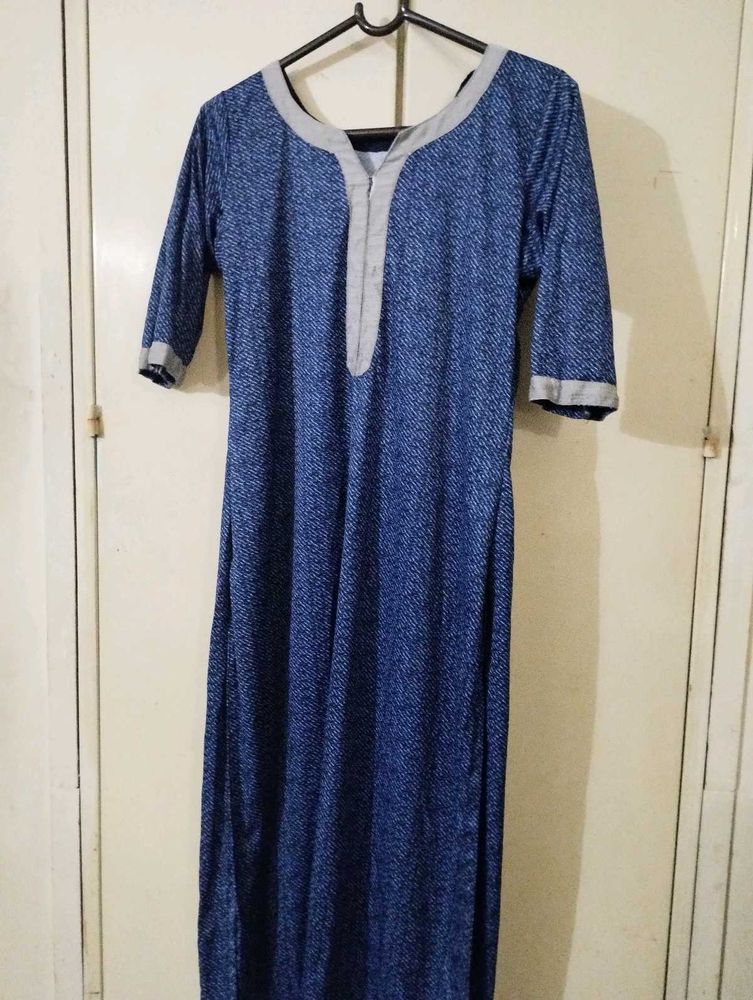 Blue Printed kurta