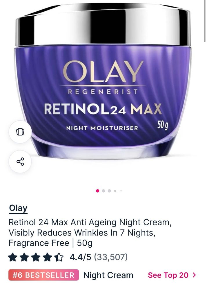 Olay Retinol 24 Max Night Moisturiser