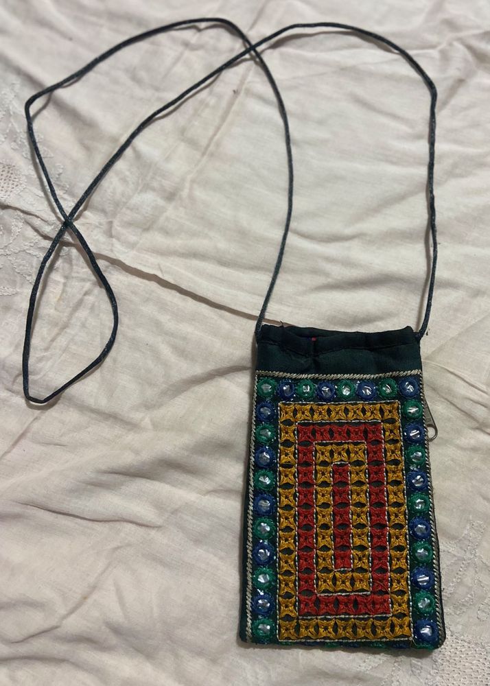 Embroidered Phone Pouch
