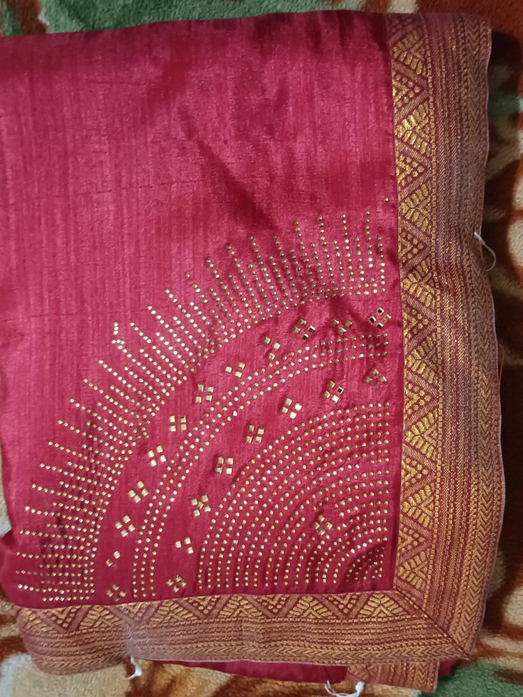 New Saree With Blouse Piece...