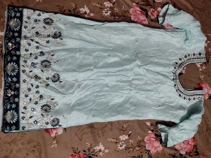 Sky blue Salwar suit