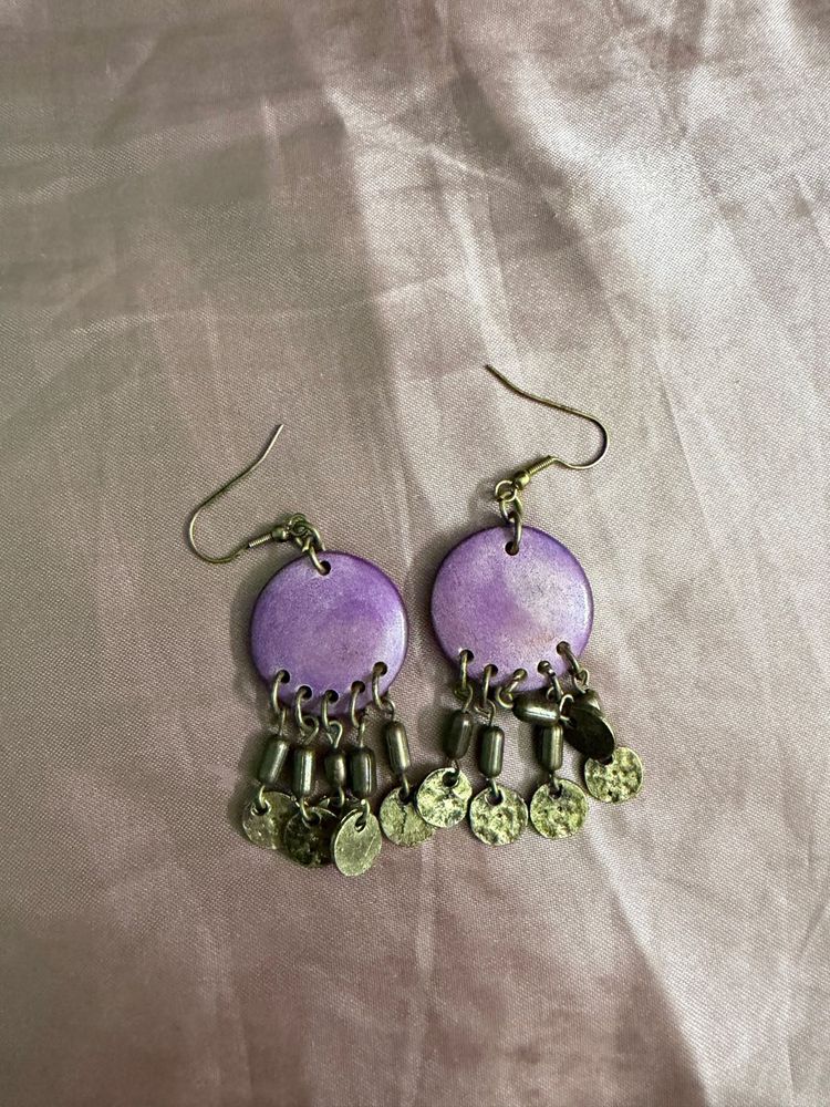 Y2k Vintage Boho Coin Dangle Earrings