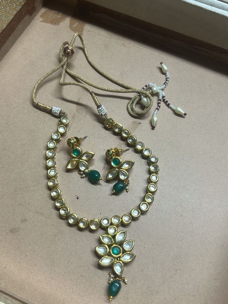 kundan  Necklace &amp; Earring Set