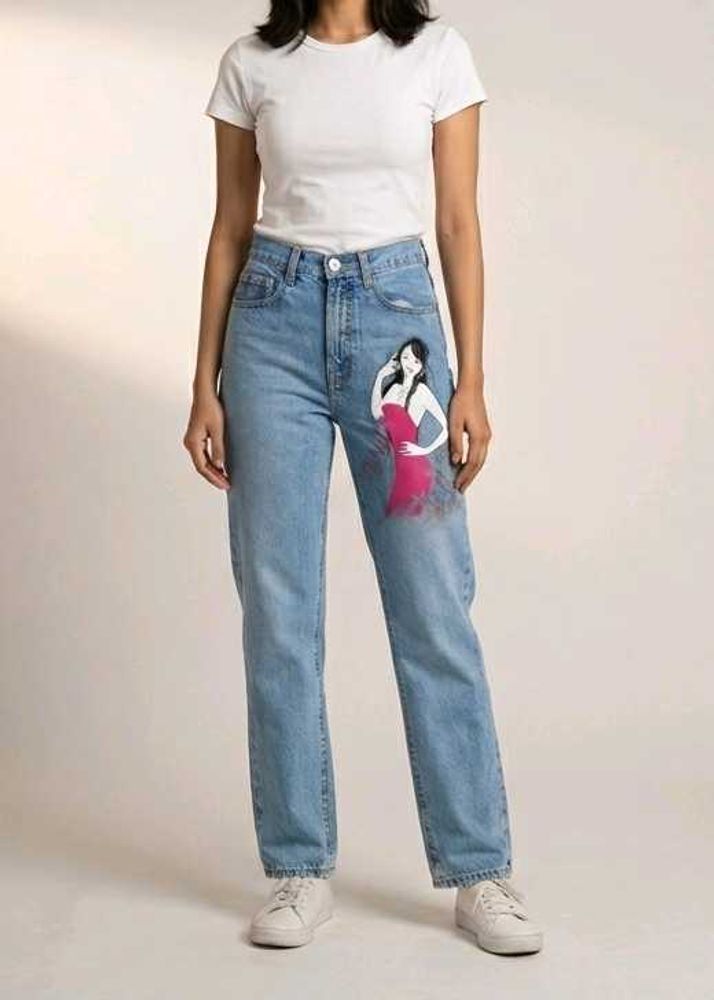 Custom Illustrated Jeans