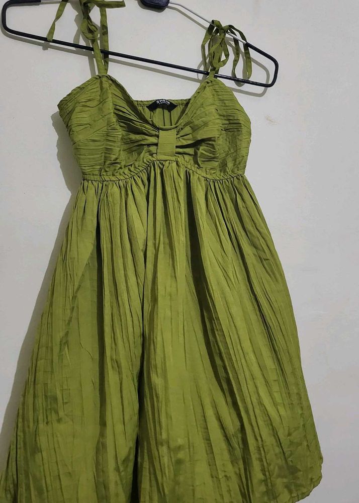 Chic Olive Green Summer Dress