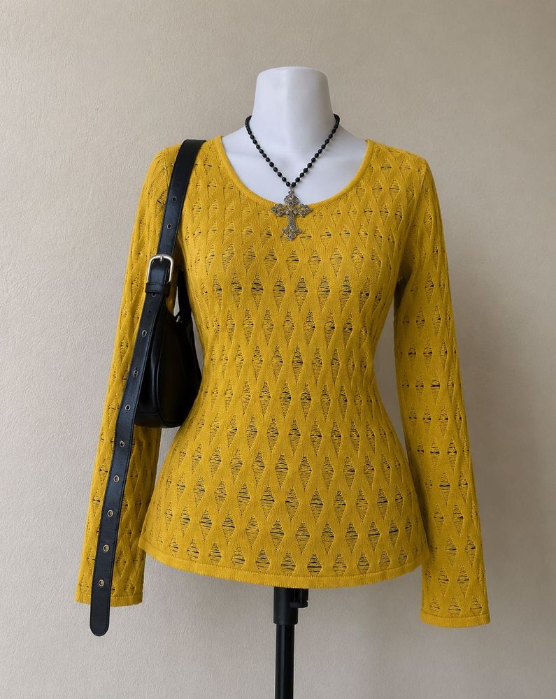 Baddie look Mesh top 💛