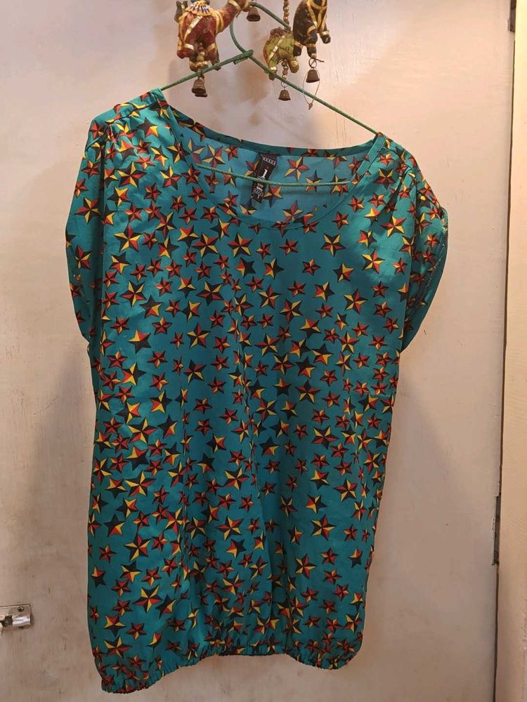 Denim Brand by Shoppers Stop | Abstract Print Top