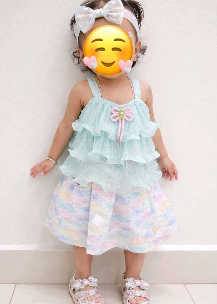 Baby Party Wear Skirt &amp; Top