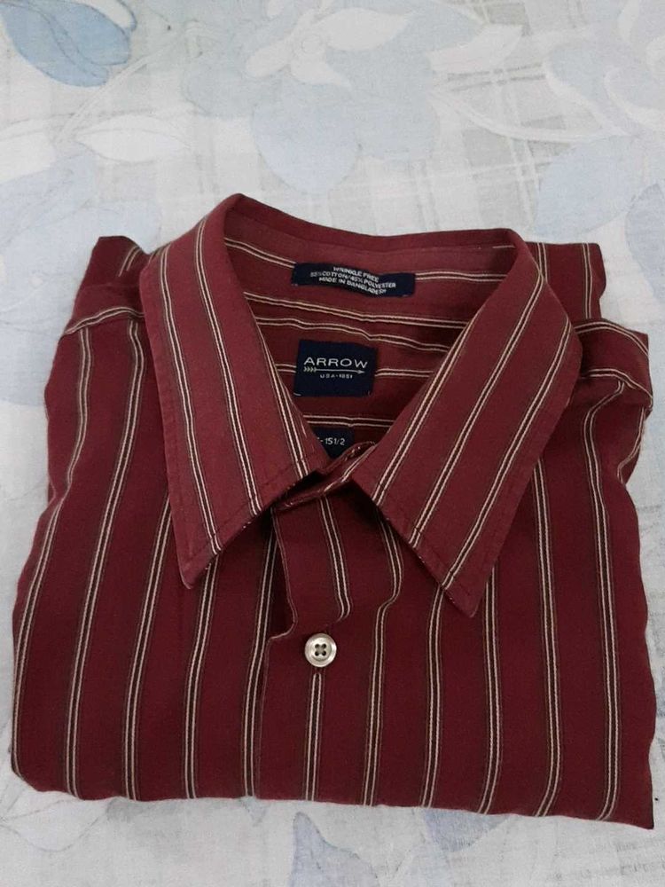 Men's Striped Button-Down Shirt