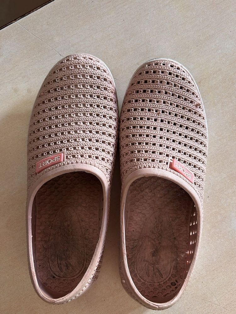 Pink Slip-On Clogs
